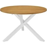 Produktbild vidaXL Gummiholz Massivholz Esstisch 120x75 cm