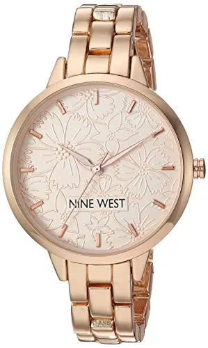 NINE WEST Women's Bracelet Watch Rose Gold in rosegold von Nine West