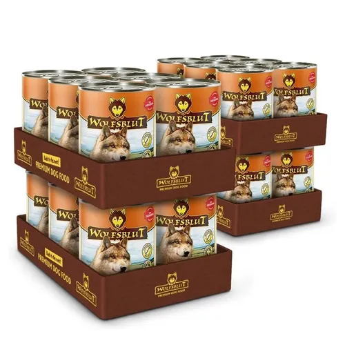 Wolfsblut Wide Plain Adult - Nassfutter mit Pferd 24x395g für Hunde - Wolfsblut Wide Plain Adult – hochwertiges Nassfutter mit Pferd und Süßkartoffeln, ideal für ernährungssensible Hunde. Ohne Getreide und künstliche Zusatzstoffe, sorgt für eine artgerechte Ernährung.