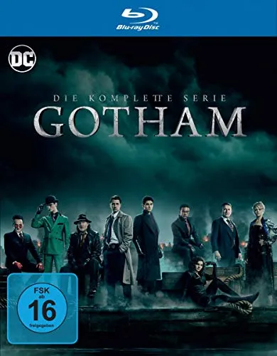 Gotham: Die komplette Serie [Blu-ray] - Spannende Kriminalserie, die die Ursprünge von Batman und seinen Feinden zeigt. Freigegeben ab 16 Jahren, ideal für Fans von Superhelden und packender Action.