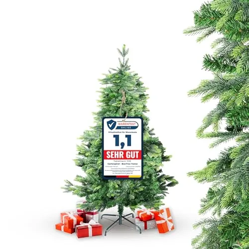 Gartenpirat Künstlicher Weihnachtsbaum BonTree Tanne 150 cm - Künstlicher Weihnachtsbaum mit 435 realistisch wirkenden Zweigspitzen, einfach aufzubauen und individuell zu dekorieren – ideal für eine festliche Atmosphäre ohne Pflegeaufwand.