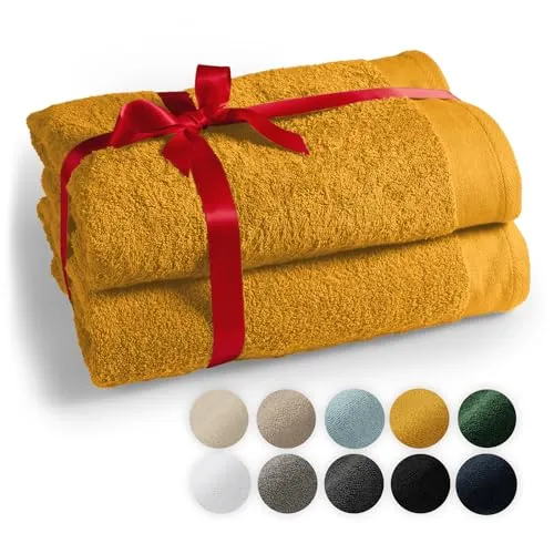 Blumtal Handtuch Premium 2-TLG. Saunatuch Set 80x200cm von Blumtal