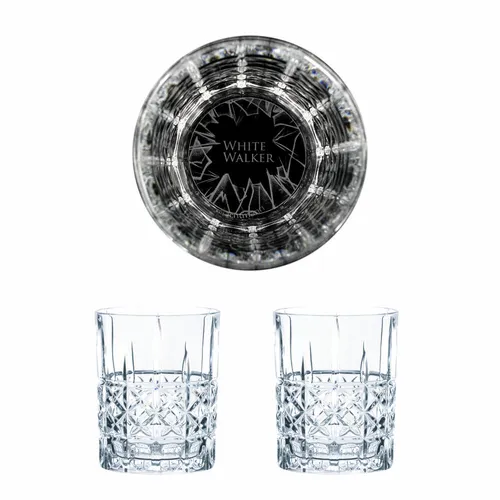 Game of Thrones Whiskyglas 2er Set White Walker Weiße Wanderer Gravierte Gläser