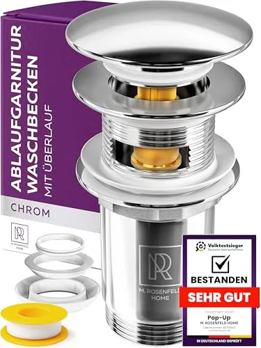 Ablaufgarnitur Waschbecken mit Überlauf