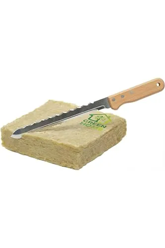 Green Home Dämmstoffmesser mit Holzgriff (Buchenholz) 42 cm Gesamtlänge