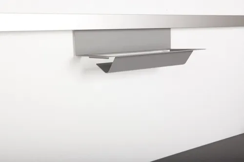 Kesseböhmer Küchenorganizer-Set Linero MosaiQ - Schneidebretter und Zubehör, praktischer Papierrollenhalter für mehr Ordnung in der Küche, in edlem titangrau.