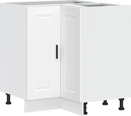 vidaXL Küchen-Eckunterschrank Porto Weiß von vidaXL