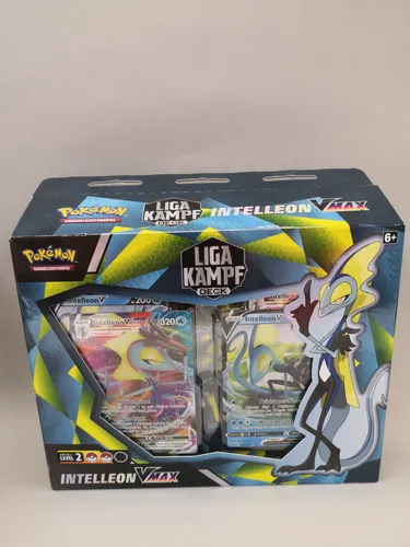 Pokémon Liga Kampfdeck - Intelleon VMAX - Sammelkarten - Mächtiges, spielbereites Deck mit 60 Karten, einschließlich 2 Pokémon-V und 2 Pokémon-VMAX für erfahrene Trainer, ideal für spannende Duelle!