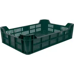 Kiste für Obst und Gemüse M10, 21 Liter, max. 10 kg, 60x40x15 cm, perforiert, PE