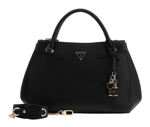 Guess Serenova Handtasche 32 cm schwarz TAS053997 – Eleganz für jede Gelegenheit - Elegante Damenhandtasche aus strapazierfähigem Polyurethan mit praktischen Reißverschlusstaschen. Ideal für den Alltag, bietet sie einfachen Zugriff und vielseitige Tragemöglichkeiten.