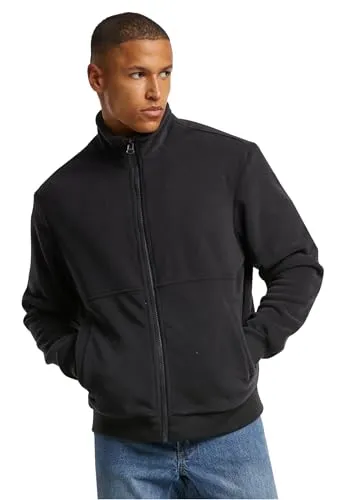 Urban Classics Colour Block Polar Fleece Jacket Black/Black, XXL - Funktionsjacken aus atmungsaktivem Material, ideal für Frühling und Herbst. Leicht und bequem, perfekt für den Alltag oder leichte Aktivitäten.