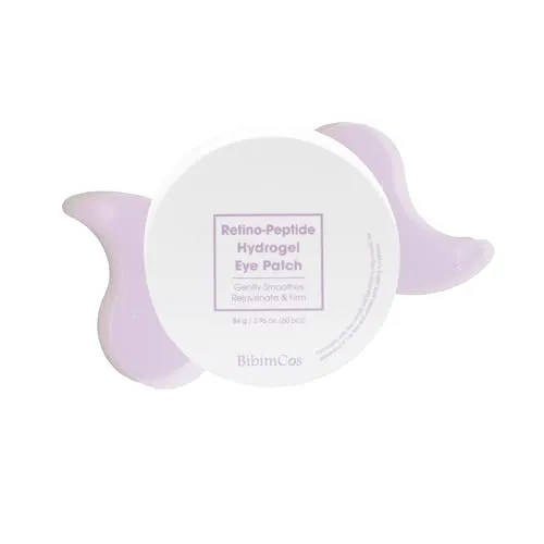 BibimCos Augenkonturenmaske Korean Skincare, Anti-Aging Augenmaske mit Bakuchiol und Niacinamid, Aufhellend und Feuchtigkeitsspendend, für Alle Hauttypen Geeignet, Vegan, 30 Paar