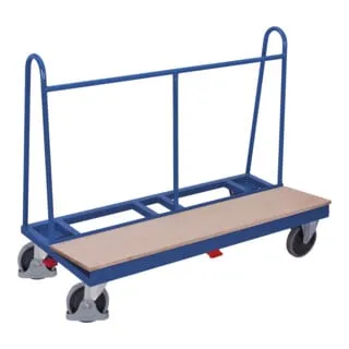 VARIOfit Plattenwagen pl-150.010 - Transportgeräte & Rampen - Robuster Plattenwagen mit Gummireifen und 500 kg Tragkraft, ideal für den sicheren Transport von Plattenmaterialien.