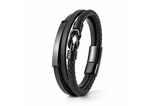 UNIQAL.de Lederarmband „APERION“ – Infinity Symbol aus Premium Rindsleder - Handgefertigtes Armband aus hochwertigem Rindsleder mit stabilem Edelstahlverschluss. Ideal als Geschenk für Herren und Unisex. Symbolisiert Verbindung und Stärke – perfekt für besondere Anlässe.