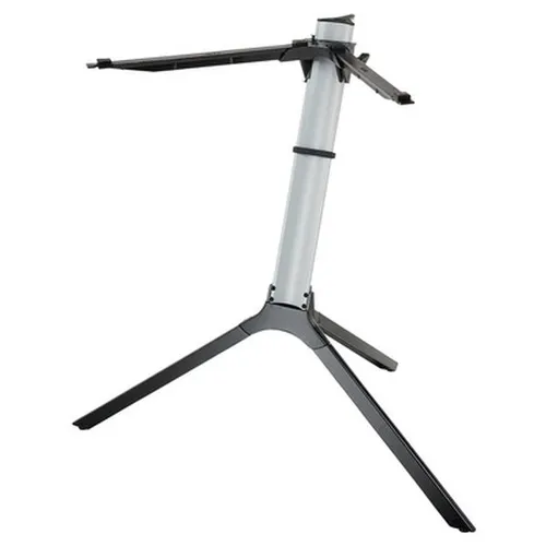 Stay Keyboard Stand Compact Silver - Keyboard-Ständer aus Aluminium, max. Höhe 700 mm, ideal für Keyboard und Controller; leicht und tragbar mit Tragetasche.