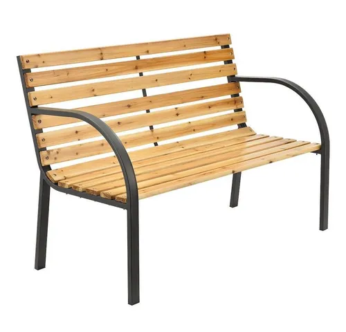 PROREGAL® Gartenbank SANDRA, 2-Sitzer aus Holz - Hochwertige Sitzbank für 2 Personen, belastbar bis 150 kg. Pflegeleicht mit Arm- & Rückenlehne, ideal für entspannte Stunden im Garten.