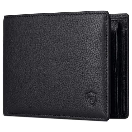 VON HEESEN Geldbörse Querformat mit RFID-Schutz in schwarz von VON HEESEN