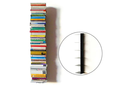 Haseform Wandregal Bücherturm 90 cm in grau von Haseform