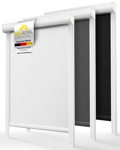 Kassettenrollo Verdunkelung 60 cm anthrazit