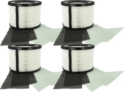 vhbw 4x Luftilter Ersatz für Leitz 2415142, 2415107 für Luftreiniger - Kombifilter Vorfilter + HEPA + Aktivkohle