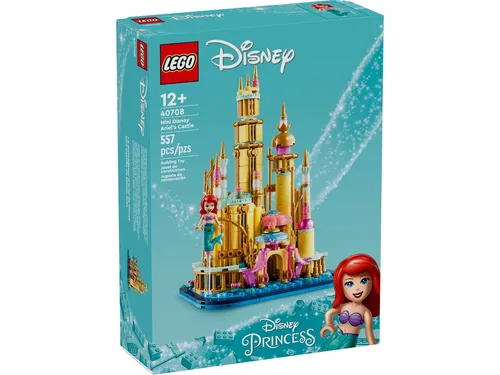 LEGO Disney 40708 Mini-model Ariel's Castle - LEGO Set für Disney-Fans ab 12 Jahren, mit 556 Teilen und einer detailreichen Miniatur von Ariel's Schloss für kreatives Rollenspiel und als dekoratives Element.