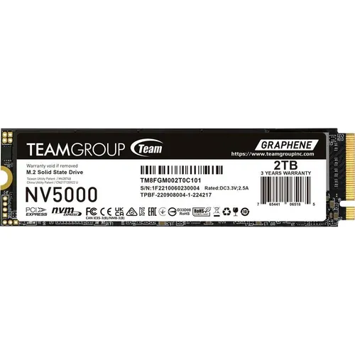 Team Group NV5000 - SSD - 2 TB - intern - M.2 2280 - PCIe 4.0 x4 (NVMe)