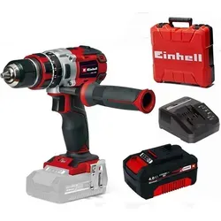 Einhell Akku-Schrauber TP-CD 18/80 Li-i BL - 80 Nm mit Akku 4.0 Ah - Akkuschrauber mit bürstenlosem PurePOWER Motor für mehr Leistung und längere Laufzeit, inklusive Schlagbohrfunktion und hochwertigem 13 mm Schnellspannbohrfutter für schnelle Werkzeugwechsel.