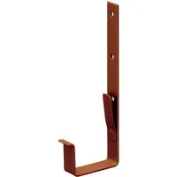 Inefa Rinnenhalter Kastenrinne Stahl NW 68 PVC Beschichtet Braun