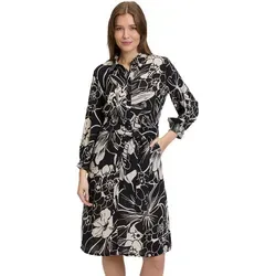 Betty Barclay Knielanges Blusenkleid aus Viskose - Freizeitkleider für Damen, elegantes Design mit Umlegekragen und taillierter Passform für einen stilvollen Auftritt.