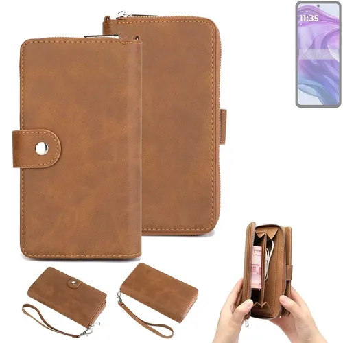 Portemonnee Handy-Hülle für Motorola Razr 50 Ultra Schutzhülle Case braun