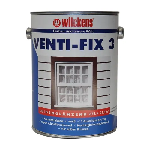  2,5 l Wilckens VENTI-FIX 3 Fensterweiss Glanz Fensterlack wetterfest €10,78/l