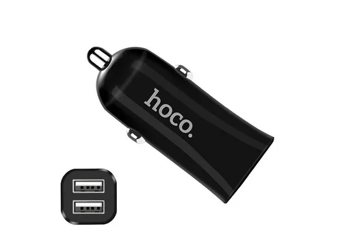 hoco. 12W USB Typ A und USB A Smartphone-Ladegerät (2400 mA, KFZ Dual USB Lade Stecker Zigarettenanzünder Charger)