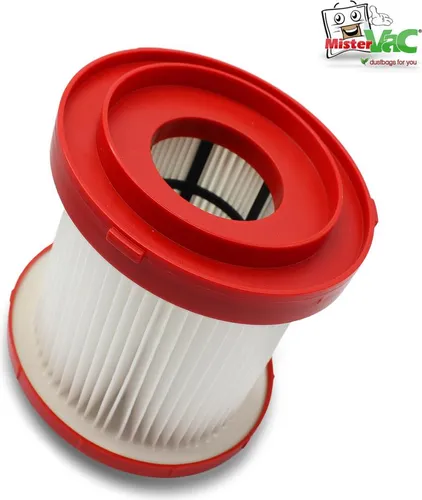 MisterVac Lamellenfilter Ersatzfilter kompatibel mit Milwaukee M18 VC-2