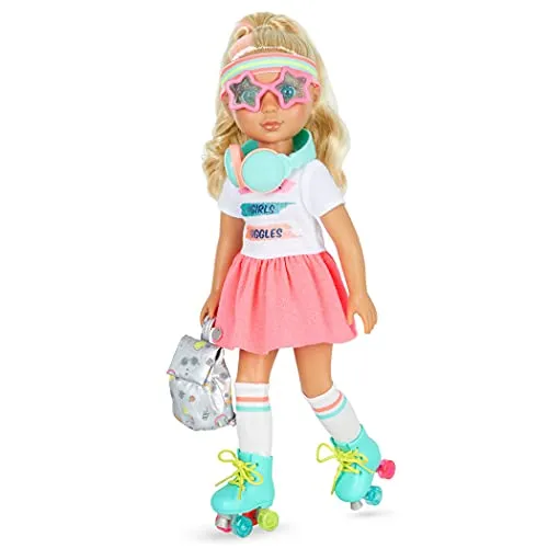 Glitter Girls Deluxe Puppe Sunnie – Bewegliche 36 cm Puppe mit Rollschuhen