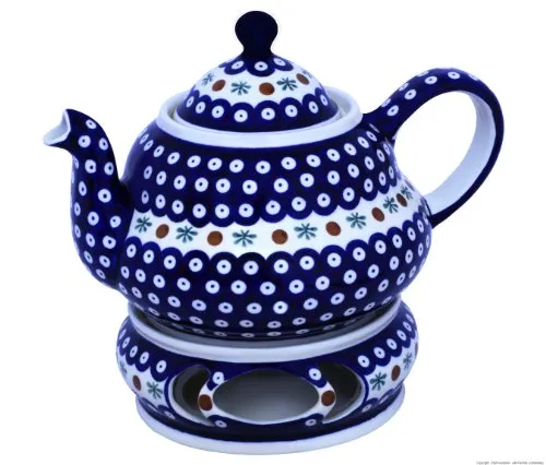 Kaffee- & Teekannen Blau von Bunzlauer Keramik