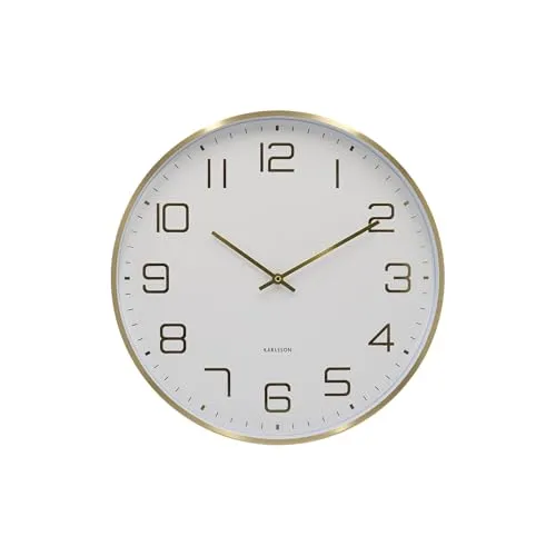 Karlsson Wanduhr Elegance Glow in weiß von Karlsson