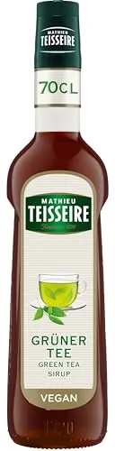 Mathieu Teisseire Grüner Tee Sirup, für Getränke, Erfrischungsgetränke, Cocktails und Desserts, Flasche 70 cl