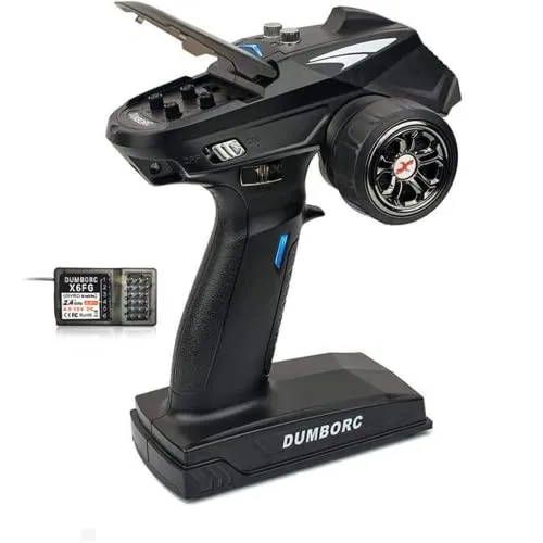 AWKAQUN X6 2,4-GHz RC-Sender mit Eingebauter Gyro X6FG, Alarm für geringen Stromverbrauch und außer Kontrolle geratenen Schutz Funksteuerung für Fernbedienung im gemischten Modus für Auto/Boot/Tank