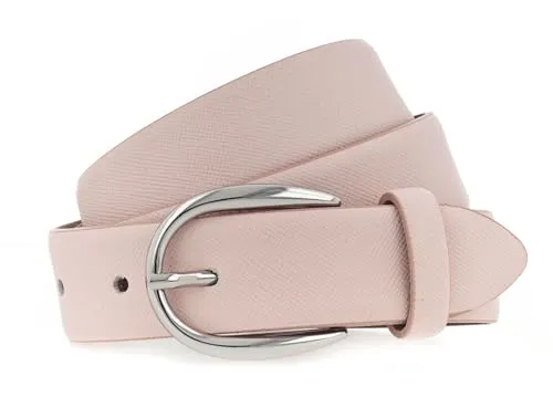 Vanzetti Ledergürtel rosa 95 - Gürtel aus hochwertigem Leder in pastellpink, ideal für modische Akzente und vielseitige Kombinationen.