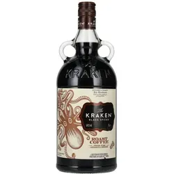 The Kraken Black Spiced Roast Coffee 40% Vol. 1l - Sirup mit intensivem Röstkaffee-Aroma, vereint die mystische Dunkelheit des Ozeans mit würzigen Noten, ideal für Rumkenner auf der Suche nach außergewöhnlichen Geschmackserlebnissen.