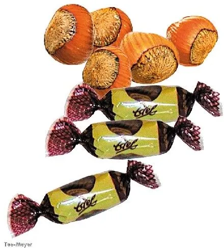 Milch Haselnuß Bonbon gewickelt gefült 500g Original Edel 1 kg/17,80€ g1