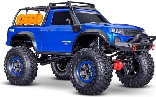 Traxxas TRX-4 High Trail Sport blau TRX82044-4-BLUE - RC-Crawler mit Allradantrieb und beeindruckender Offroad-Leistung, ideal für Abenteuer in jedem Gelände. Farbe: Blau, Maßstab 1:10.