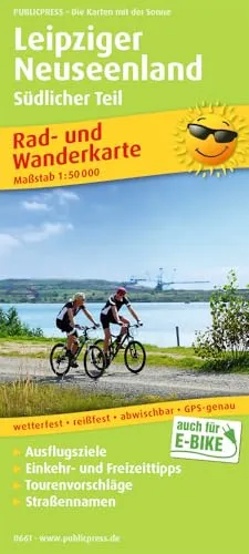 Publicpress Rad- und Wanderkarte Leipziger Neuseenland, Südlicher Teil 1:50.000: Rad- und Wanderkarte mit Ausflugszielen, Einkehr- & Freizeittipps, ... 1:50000 (Rad- und Wanderkarte: RuWK)