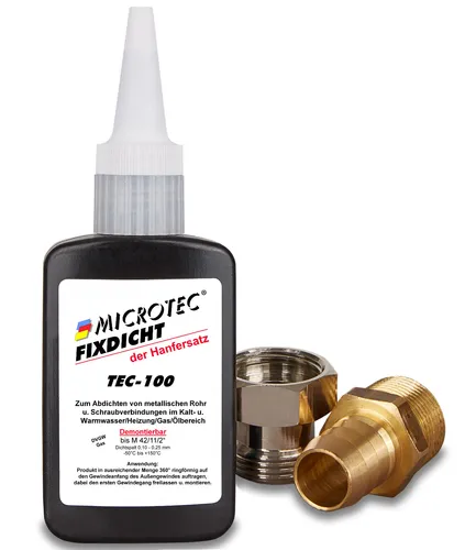 Fixdicht Gewindedichtmittel TEC-100 | 50g | Gewindedichtung & Schraubensicherung