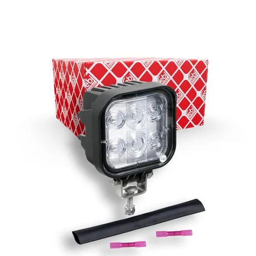 febi bilstein 104019 Arbeitsscheinwerfer - LED-Arbeitsscheinwerfer mit 4800 lm Lichtstrom, ideal für NKW und LCV. Made in Germany, montagefertig und bietet weitreichende Ausleuchtung bei -30 bis 50 °C.