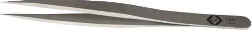 C.K T2347 Präzisionspinzette 00 SA Spitz 120 mm - Pinzetten – Hochpräzise C.K T2347 mit einer Backenspitzenbreite von nur 1 mm, ideal für feine Arbeiten in der Werkstatt und im Handwerk.