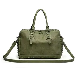 collezione alessandro Handtasche Amalia - Damen-Schultertasche aus stark strukturiertem, griffigen Material mit vielen Fächern und mehreren Tragevarianten – ideal für den Alltag.
