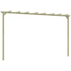 vidaXL Kiefernholz Pergola Pavillon Rosenbogen - Robuste Gartenpergola aus kesseldruckimprägniertem Kiefernholz, ideal als Rankhilfe für Kletterpflanzen und zur Schaffung eines einladenden Sitzbereichs.