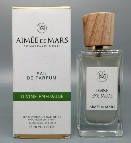 AIMEE de MARS Eau de Parfum - Divine Emeraude 30 ml - Damenparfüm mit einem angenehmen Duft, vegan und tierversuchsfrei, ideal für jeden Anlass. Hergestellt in Frankreich.