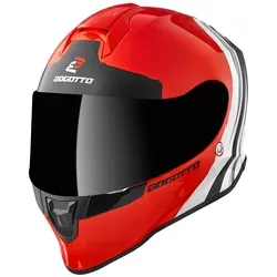 Bogotto V151 Wild-Ride Helm XL, schwarz-weiss-rot in rot von Bogotto